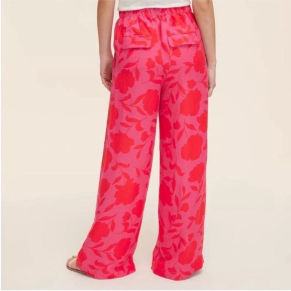 Kate Spade New York X Target Red Floral Wide-Leg Pants - Picture 2 of 6